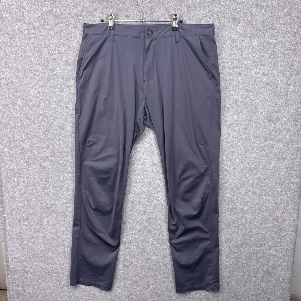 Rhone Commuter Pants Size 36 Gray 100% Polyester Performance Stretch Chinos